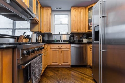 Enjoy high end stainless steel appliances in the kitchen