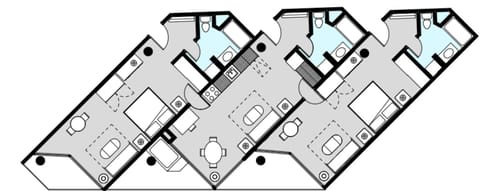 Floor Plan for Crest Platinum Plus Unit