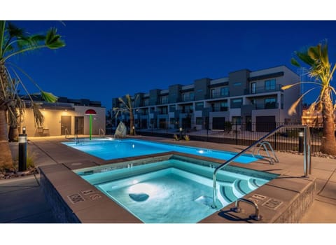 Indoor pool, a heated pool