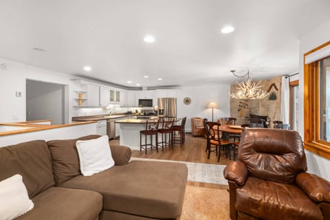 Your group will enjoy spending time together in this open concept living space during your stay.