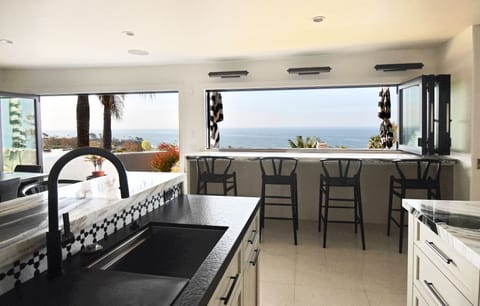 Ocean view from kitchen bar
