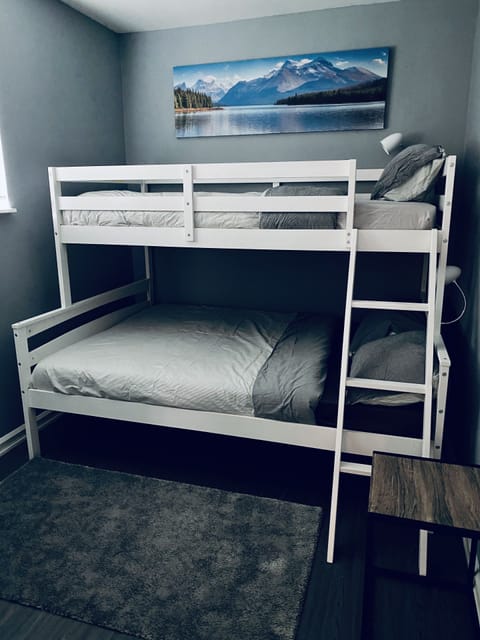 Kids will love the bunk bed sleeping experience with option of lower double bed.