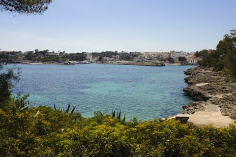 Beach nearby, sun loungers