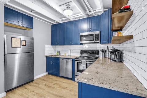 Large kitchen space with modern design and clean finishes