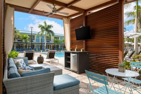 For those who enjoy the pool over the beach, come relax poolside.
