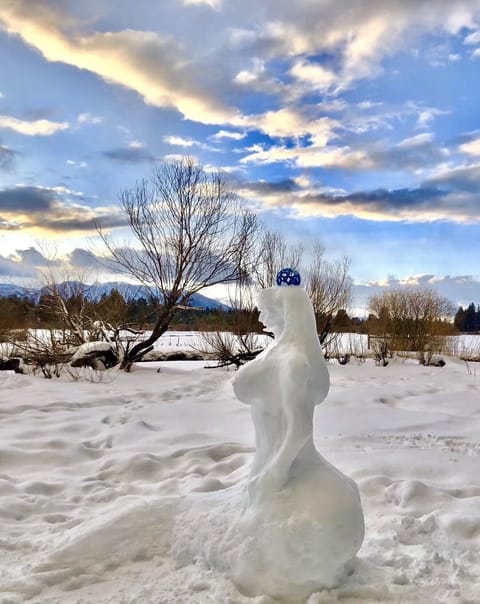 3-5 min walk to the meadow where you can hike, fishing and kayak.