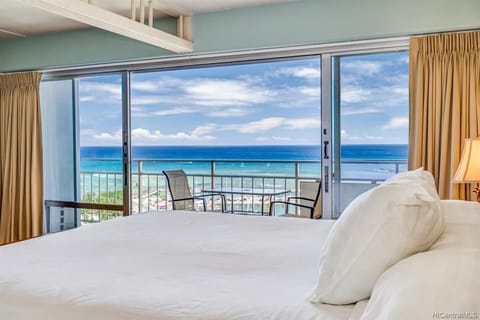 Wake up to a view of the surf breaks and the Marina  