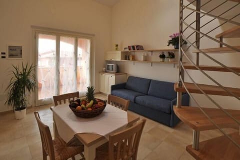 Three room with loft on the first floor with terrace