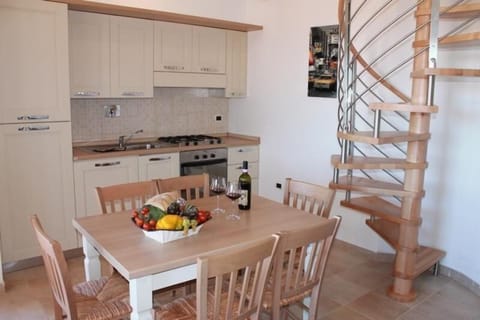 Three room with loft on the first floor with terrace