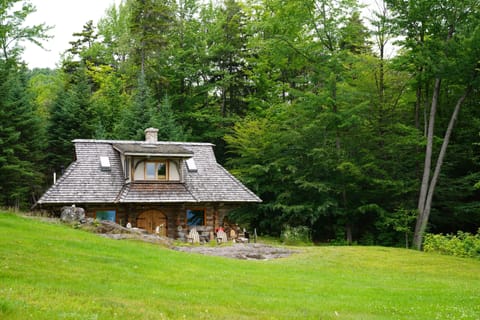 Manns Hill Cabin, Littleton, NH often called the Hobbit House.