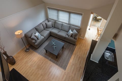 Living Room with pull out couch.