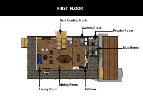 First floor layout.