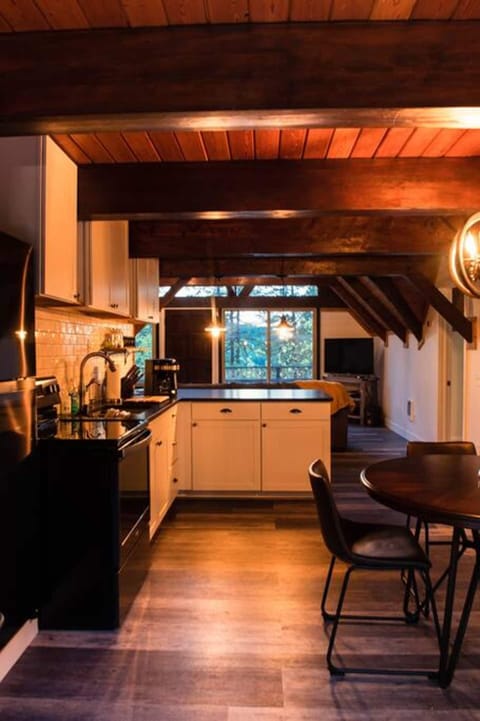 Overview of the kitchen looking towards the front of the house.