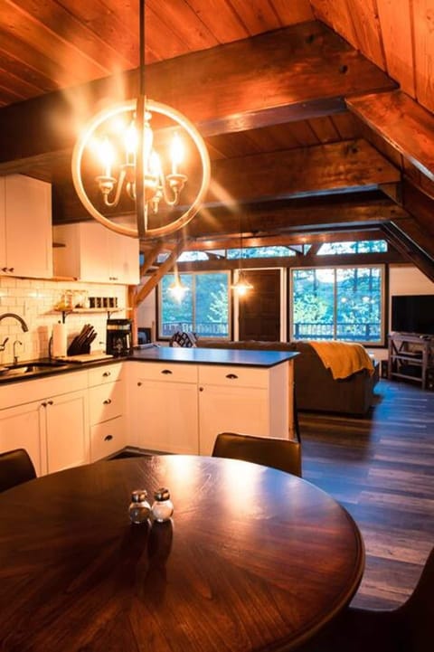 Looking from the kitchen table.