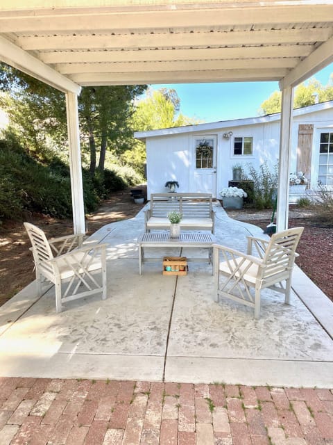View of private entrance of Bedroom #4 and area to relax