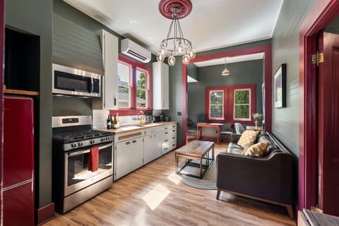 Kitchen and living area