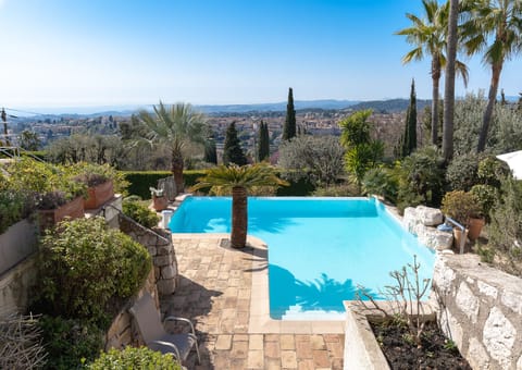 An infinity pool, a heated pool