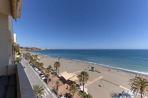 On the beach, beach towels