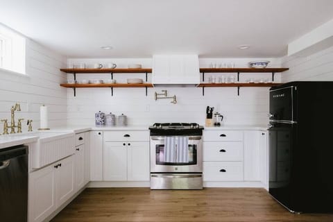 The kitchen is fully stocked and ready for you to enjoy.