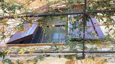 External view of the building. Bath window