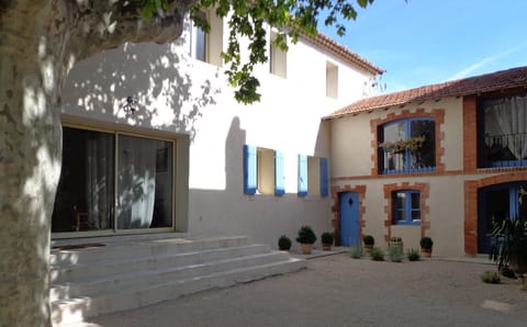 External view of the building. the apartment upstairs