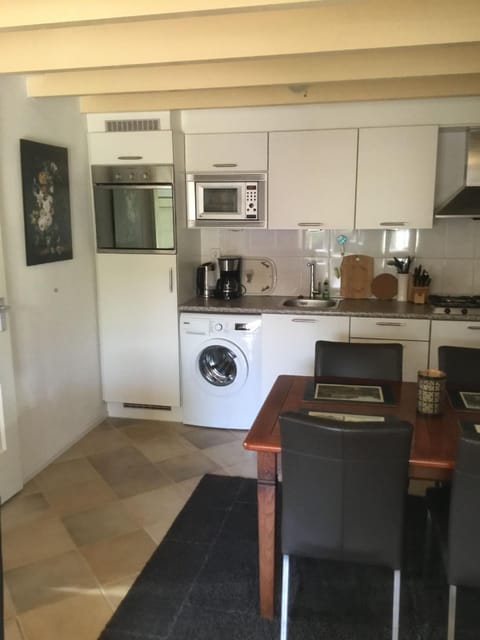 Fridge, microwave, dishwasher, coffee/tea maker