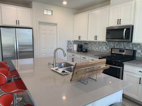 Large island provide lots of surface to prepare your meals