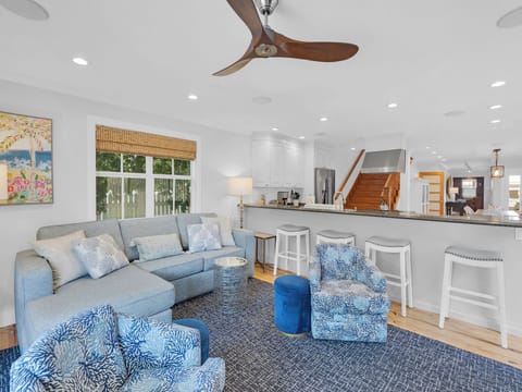 Pull up a stool at the breakfast bar or watch some TV!