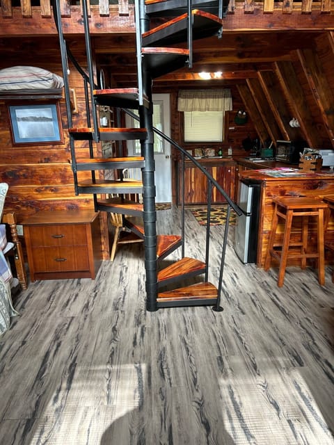 Spiral Staircase from Living Area to Loft Area