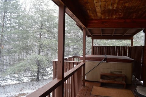 View of Hot Tub at Cabin 15