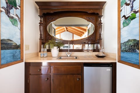 Wet bar in the family room.