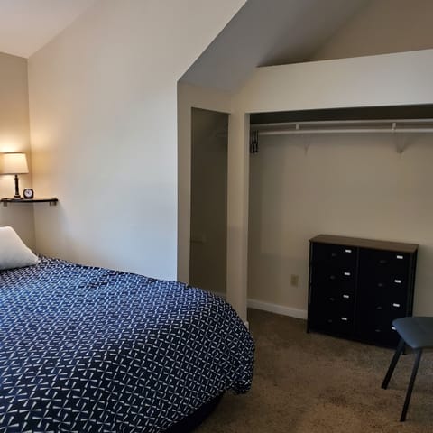 large closet space and storage for a comfortable main bedroom.