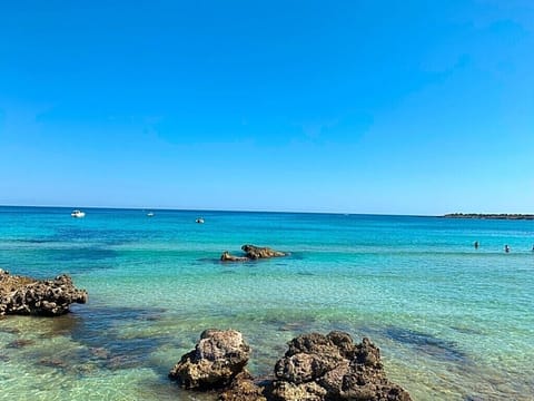 Beach nearby, sun loungers