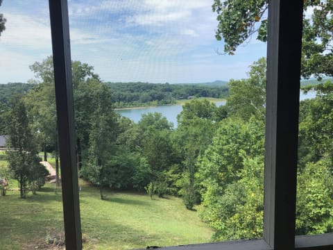 Aah. View from the screened-in porch really does make you feel relaxed.