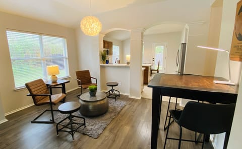 More seating for your family or work-mates to get homework or meetings done