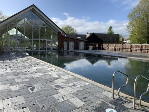 Indoor pool, outdoor pool