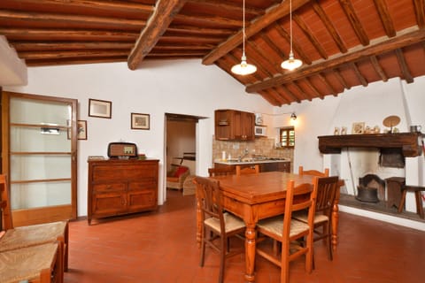 The main kitchen in the upper level