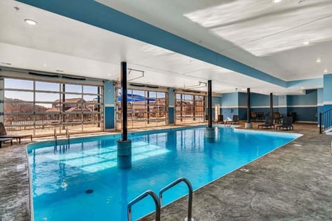 Indoor pool, seasonal outdoor pool