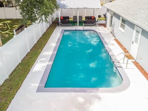 Indoor pool, a heated pool