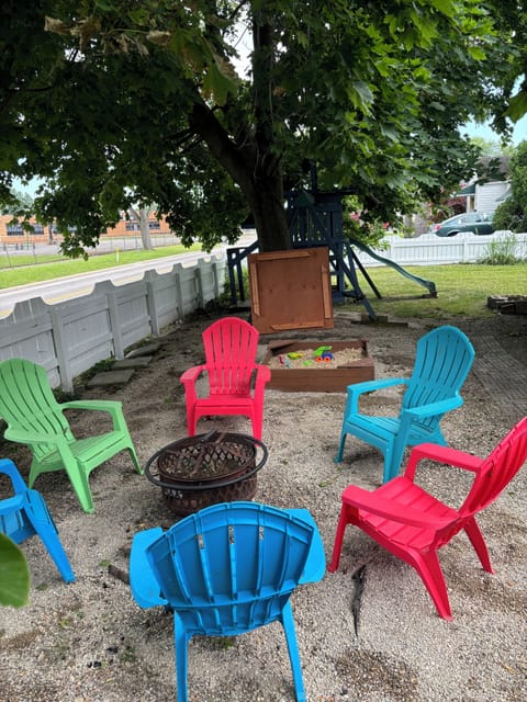 Fire pit - Chill in the backyard with an evening fire.