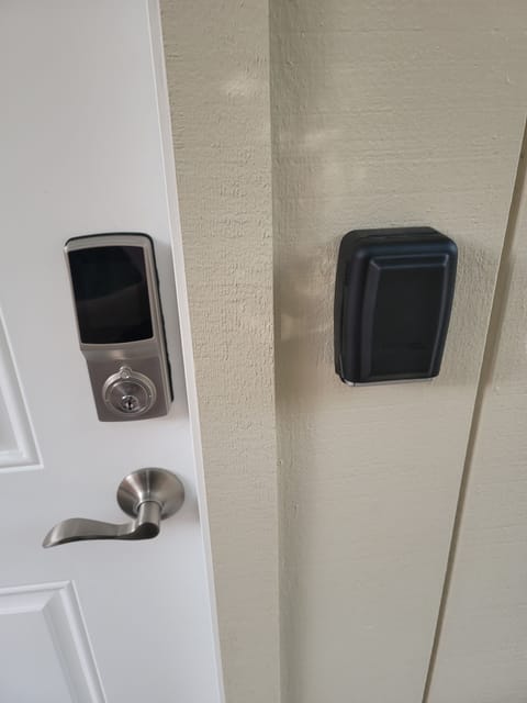 Lockley door lock with code on the left