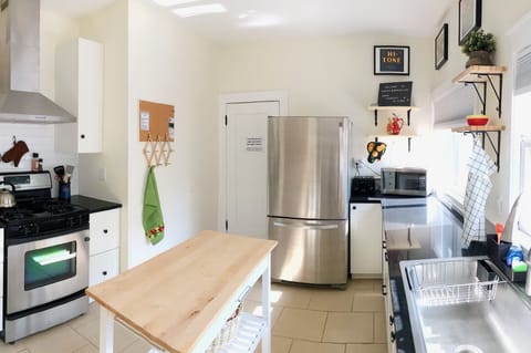Updated, sunny kitchen