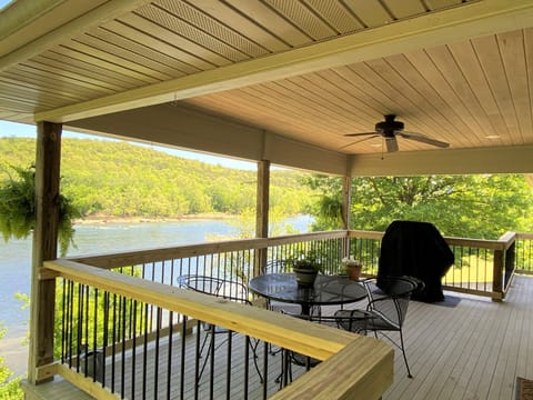 Back deck accessible from master bedroom, great room, and kitchen