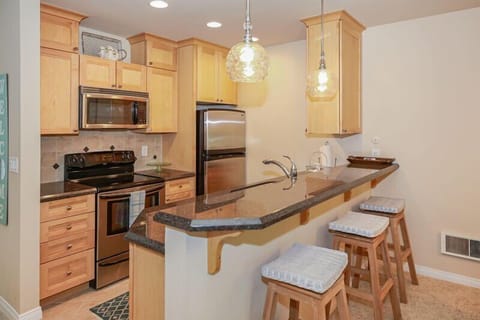Fully stocked kitchen