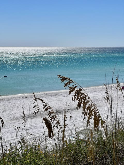 Beach nearby, sun loungers, beach towels