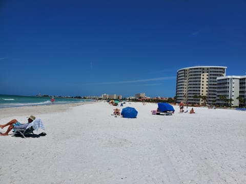 Sun loungers, beach towels