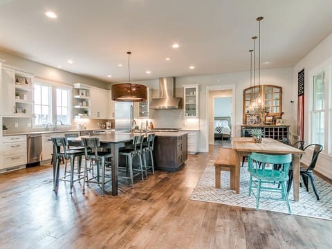 This kitchen is an entertainers dream with seating for 14! 