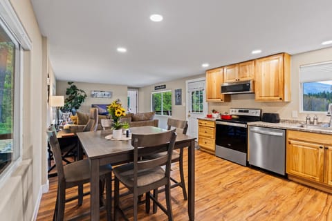 Open Dining and Kitchen