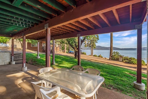 Outside seating with a view