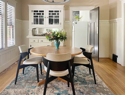 Charming Dining Room, with vintage china cupboard